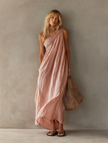 Allegra | Vestido maxi de um ombro