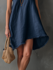 Eleonora | Vestido assimétrico com franjas