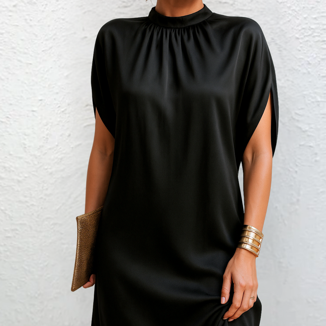Vestido Elegante Favorece Silhueta feminino