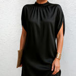 Vestido Elegante Favorece Silhueta feminino