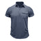 Camisa de algodão com bolsos masculino