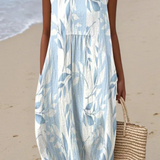 Camila | Vestido Midi Folhagem