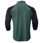 Camisa de algodão com gola subida masculino