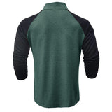 Camisa de algodão com gola subida masculino