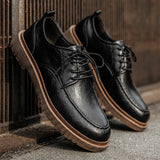 Sapatos de Couro Verdadeiro masculino