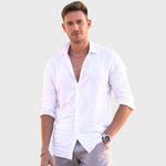 Camisa de Linho Casual masculino