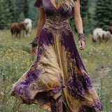 Vestido Maxi Curto Floral feminino