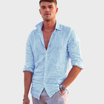 Camisa de Linho Casual masculino