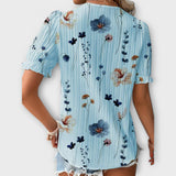 Blusa com decote em V feminino