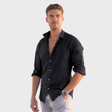 Camisa de Linho Casual masculino