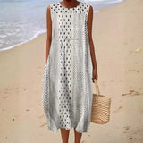 Vestido de algodão feminino