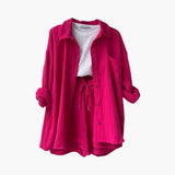 Conjunto de duas peças chique feminino