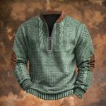 Sweatshirt com fecho masculino