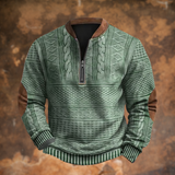 Sweatshirt com fecho masculino