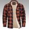 Casaco Trucker Riscas Fleece masculino