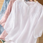 Blusa de Algodão e Linho feminino