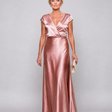 Vestido maxi Samouse envelope com manga curta