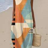 Leonor | Vestido Midi Geométrico
