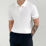 Cristiano - Polo Elegante Canelado masculino
