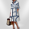 Vestido Midi Geométrico feminino