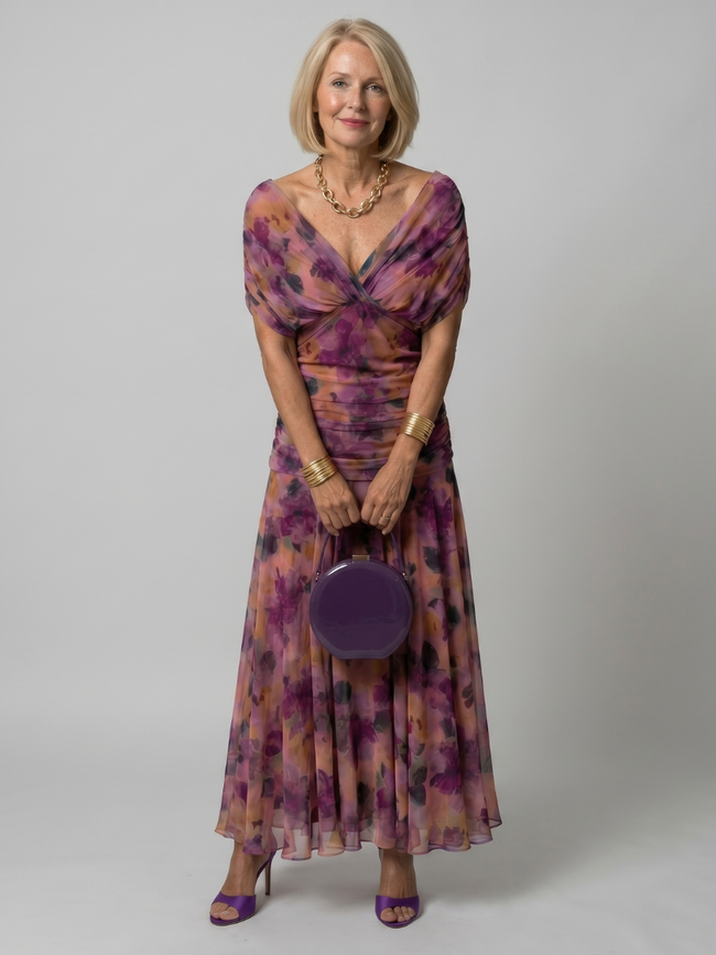 Susy - Vestido midi fluido