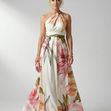 Vestido maxi Amiel floral leve