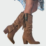 Botins de couro confortáveis feminino