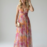 Vestido maxi Isel envelope suave