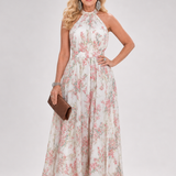 Vestido midi Guinevere floral com saia fluida