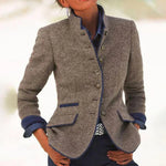 Cardigan Elegante Gola Alta feminino