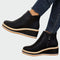 Botins de couro ortopédicos feminino