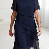 Juliette – Vestido Elegante Fluido com Folhos