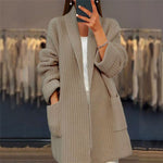 Cardigan de Malha com Bolsos feminino