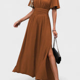 Vestido Maxi Elegante Preto feminino