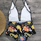 Maiô com Estampa Boho e Decote em V