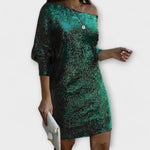 Vestido de festa com lantejoulas feminino