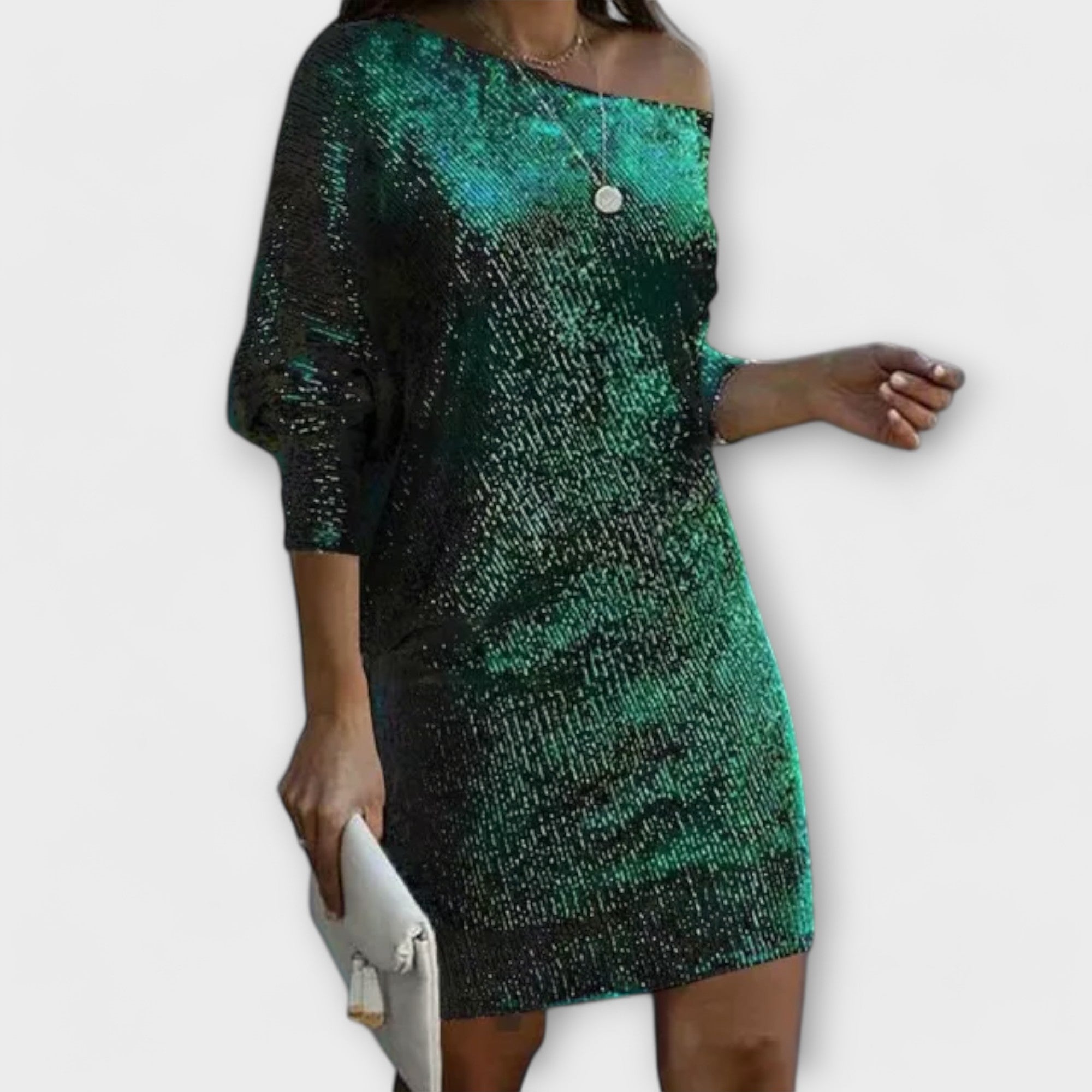 Vestido de festa com lantejoulas feminino