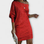 Vestido de festa com lantejoulas feminino