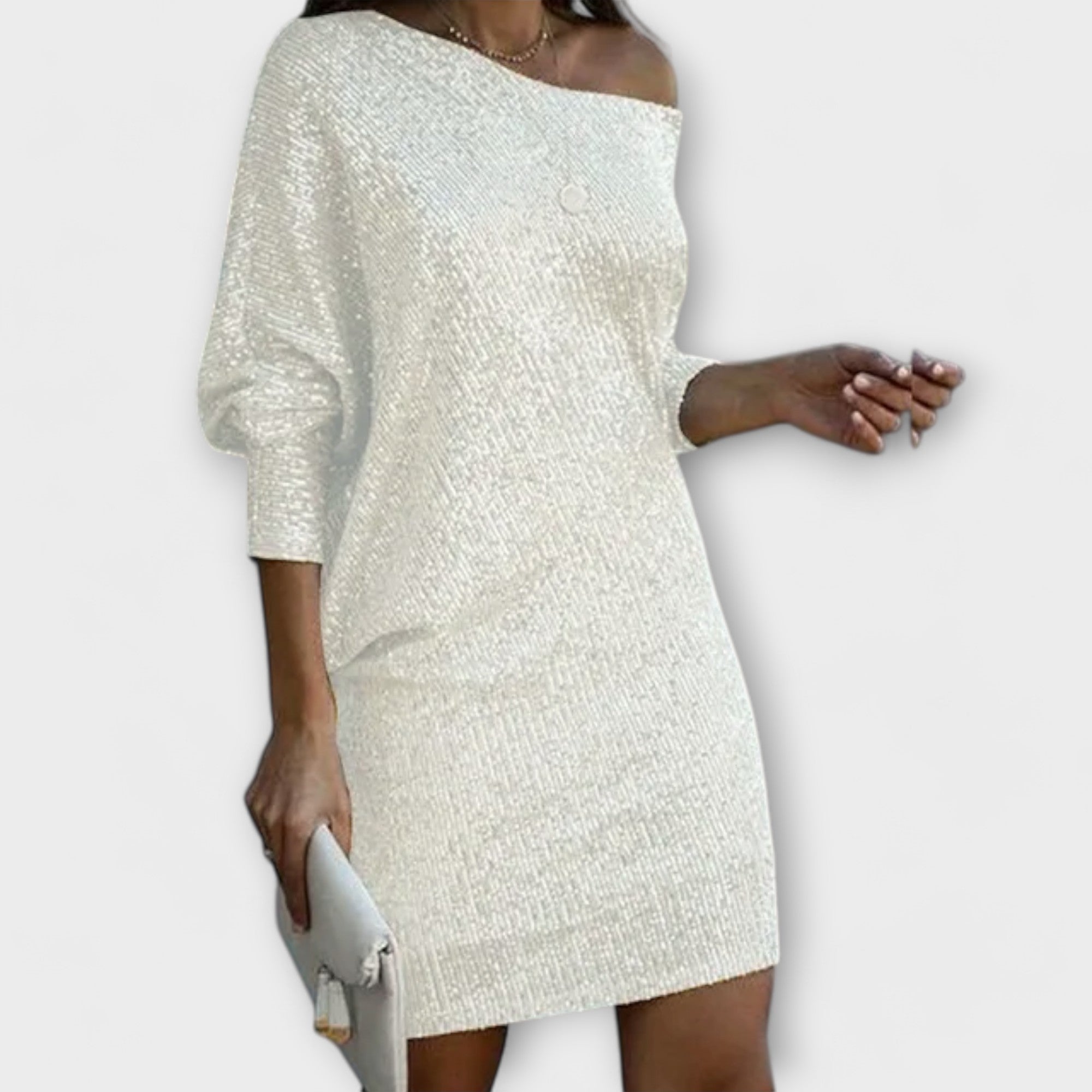 Vestido de festa com lantejoulas feminino