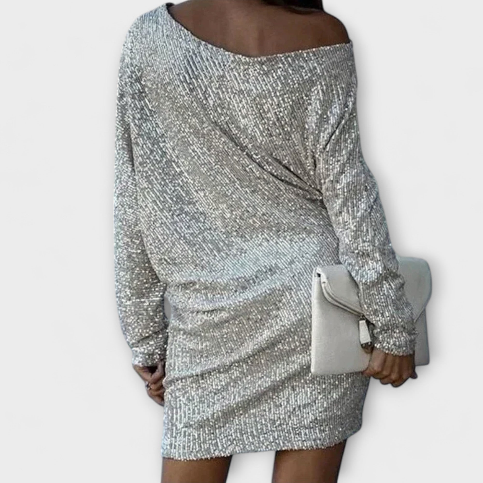 Vestido de festa com lantejoulas feminino