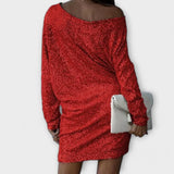 Vestido de festa com lantejoulas feminino