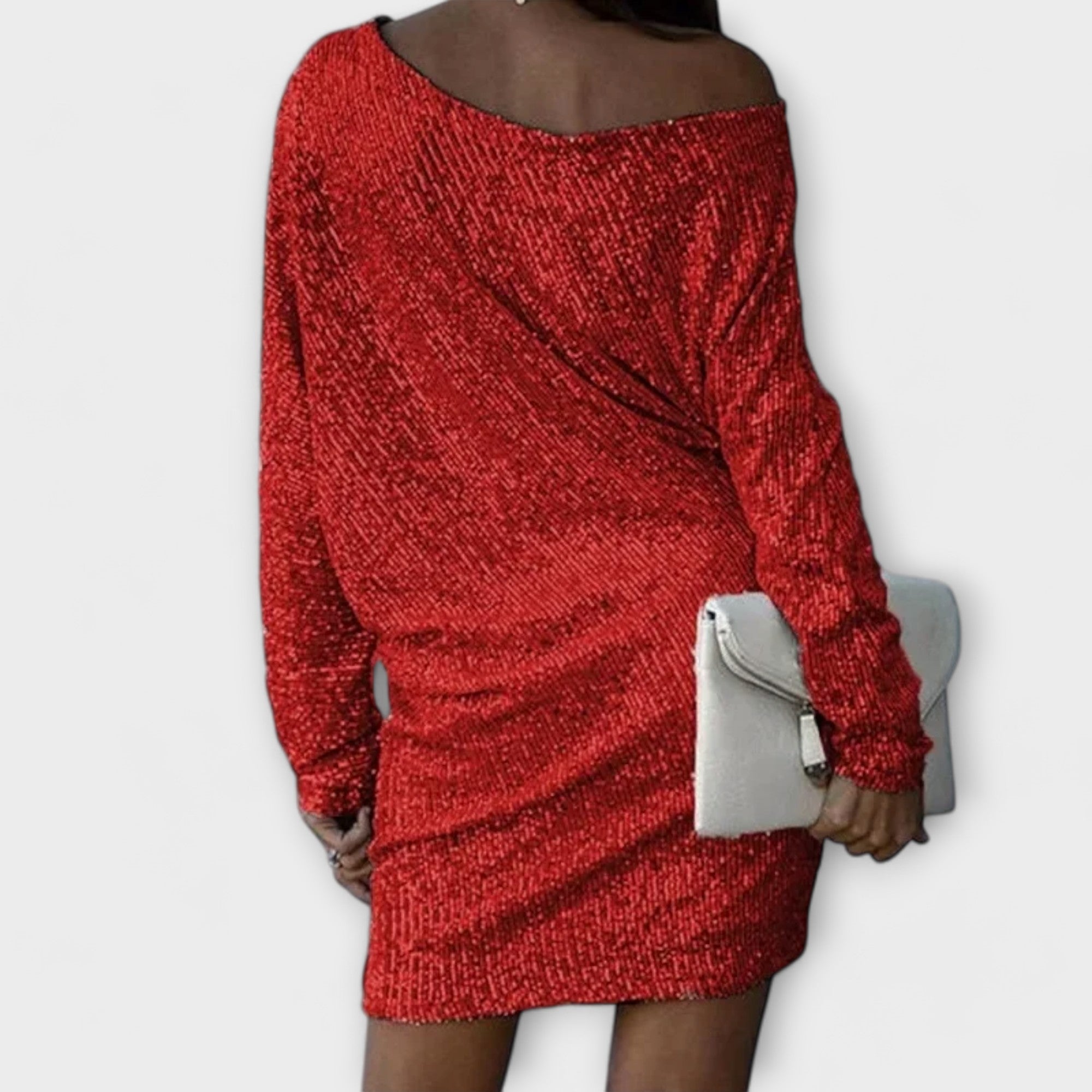 Vestido de festa com lantejoulas feminino