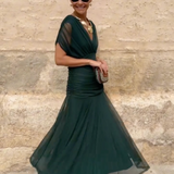 Camila | Vestido Midi Floral de Ombros Descobertos