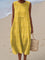 Vestido de algodão sem mangas feminino