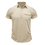 Camisa de algodão com bolsos masculino