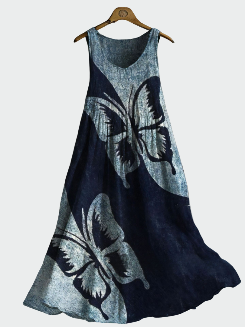 Vestido com Estampa de Borboletas feminino
