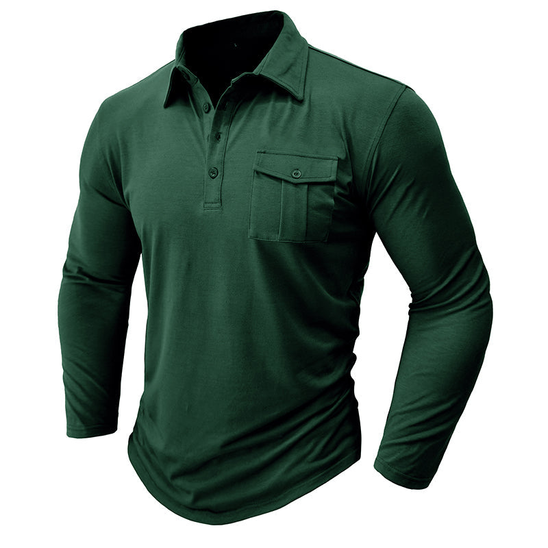 Camisa casual com bolsos masculino