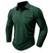 Camisa casual com bolsos masculino