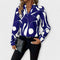 Blusa elegante de manga comprida feminino