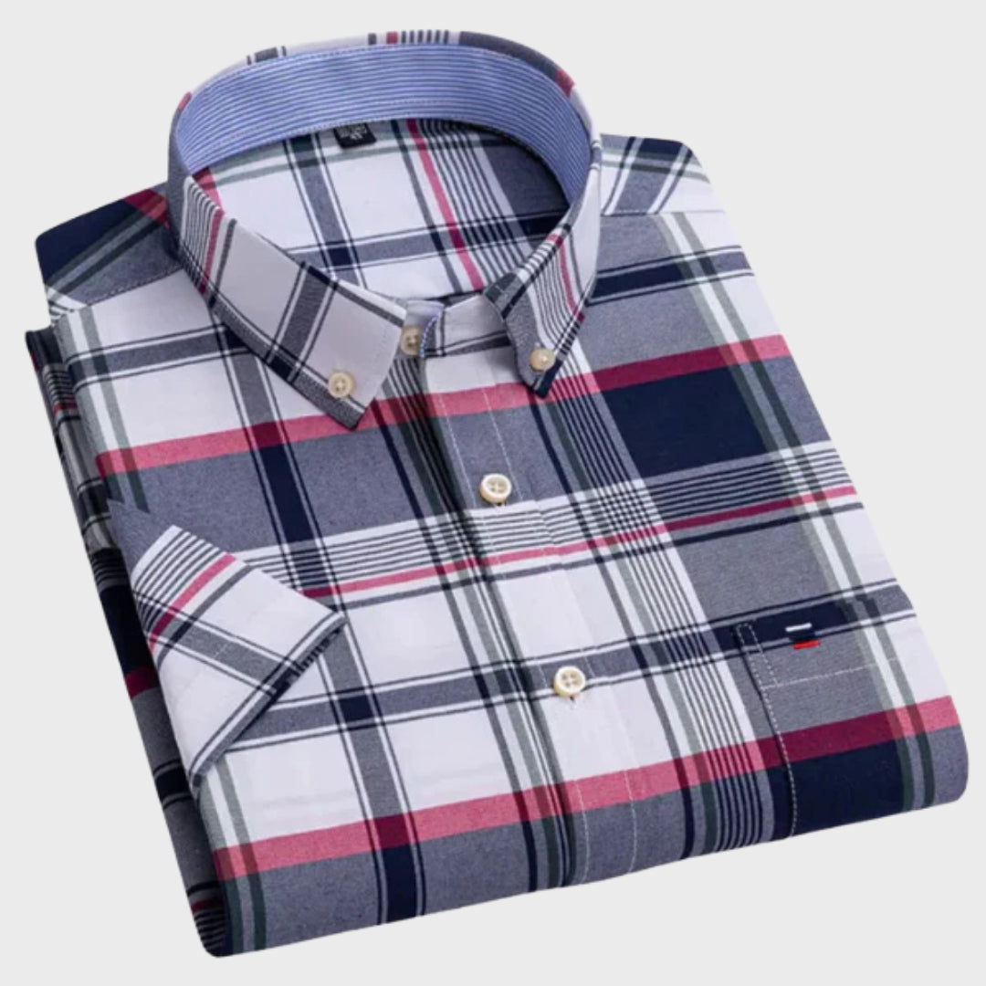 Camisa Clássica Algodão Padrão masculino